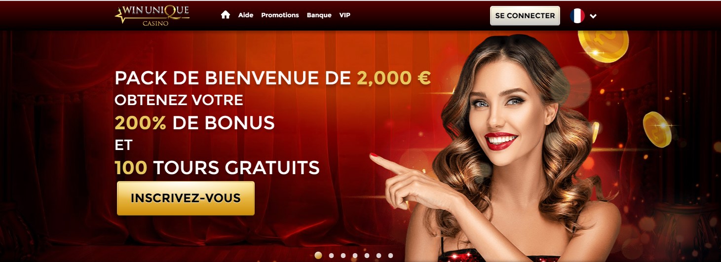 Bonus Unique Casino et ses trois paliers de dépôt